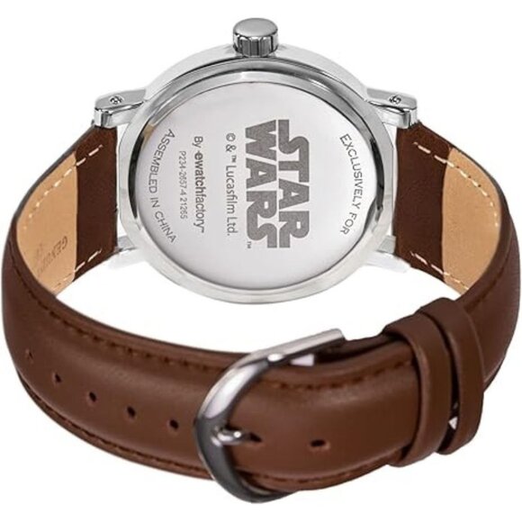 NWT - Star Wars Boba Fett Insignia Men's Sliver Vintage Alloy Watch - Picture 14 of 15